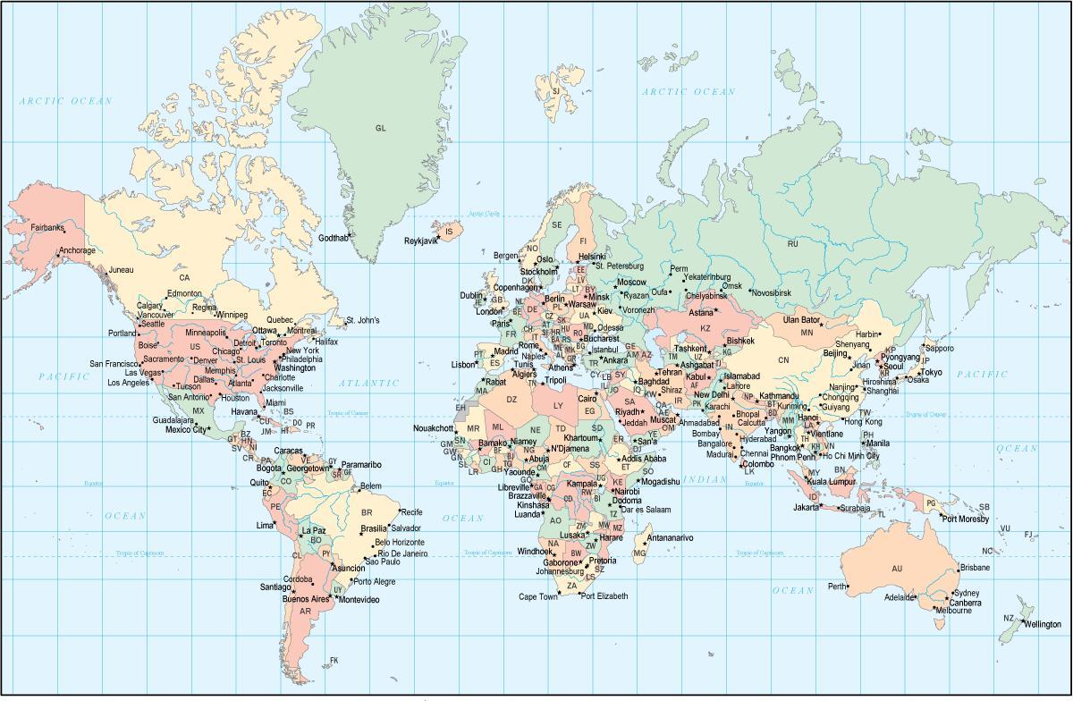 dünya haritasında Gana ülke 